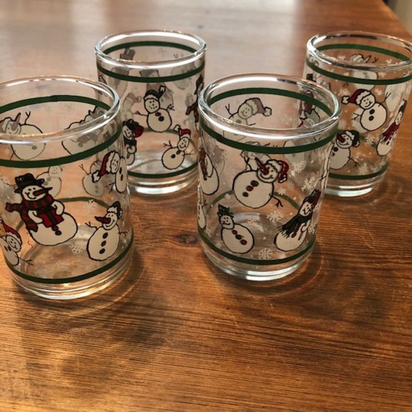 Other - Snowman votives/shot glasses